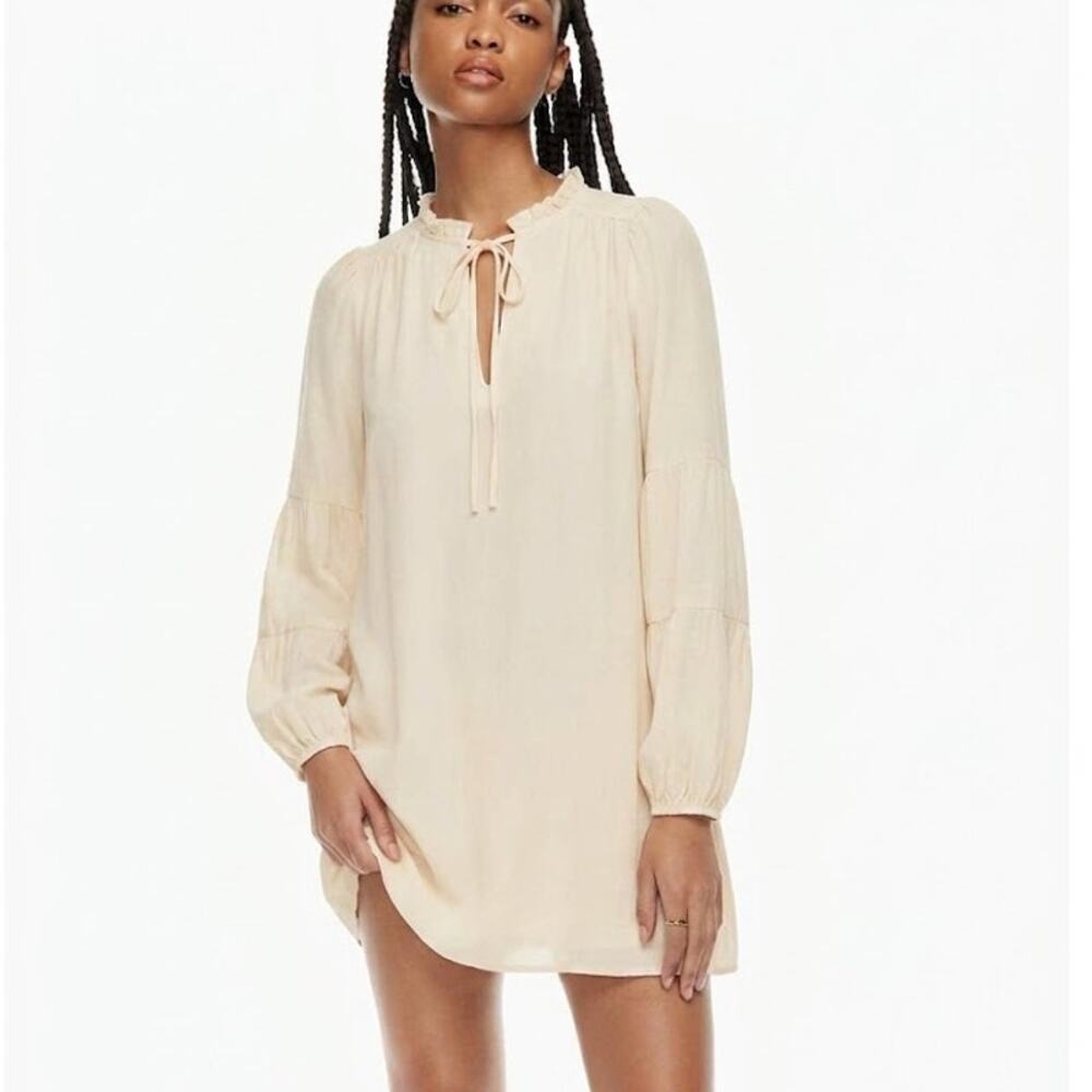 Wilfred Aritzia Molly Fairy Mini Dress in White